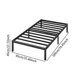 Maxbell Metal Bed Frame with Screws Under Bed Storage Universal Low Noise Heavy Duty
