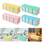 Maxbell Trading Card Storage Box Fashion Collectible Card Bin for Tabletop Gift Home Yellow