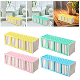 Maxbell Trading Card Storage Box Fashion Collectible Card Bin for Tabletop Gift Home Yellow