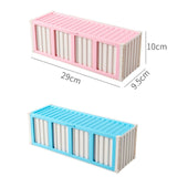 Maxbell Trading Card Storage Box Fashion Collectible Card Bin for Tabletop Gift Home Yellow