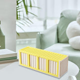 Maxbell Trading Card Storage Box Fashion Collectible Card Bin for Tabletop Gift Home Yellow