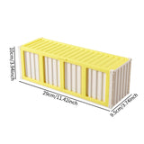 Maxbell Trading Card Storage Box Fashion Collectible Card Bin for Tabletop Gift Home Yellow