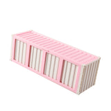 Maxbell Trading Card Storage Box Fashion Collectible Card Bin for Tabletop Gift Home Pink