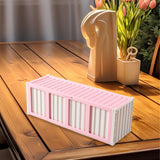 Maxbell Trading Card Storage Box Fashion Collectible Card Bin for Tabletop Gift Home Pink