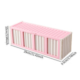 Maxbell Trading Card Storage Box Fashion Collectible Card Bin for Tabletop Gift Home Pink