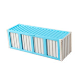 Maxbell Trading Card Storage Box Fashion Collectible Card Bin for Tabletop Gift Home Blue
