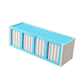 Maxbell Trading Card Storage Box Fashion Collectible Card Bin for Tabletop Gift Home Blue
