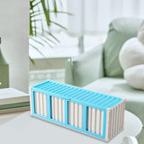 Maxbell Trading Card Storage Box Fashion Collectible Card Bin for Tabletop Gift Home Blue