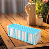 Maxbell Trading Card Storage Box Fashion Collectible Card Bin for Tabletop Gift Home Blue