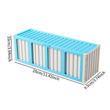 Maxbell Trading Card Storage Box Fashion Collectible Card Bin for Tabletop Gift Home Blue