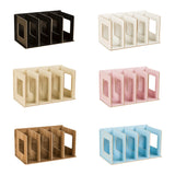 Maxbell Wooden Desktop Bookshelf Multifunctional File Organizer for Office Desk Dorm Black