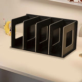 Maxbell Wooden Desktop Bookshelf Multifunctional File Organizer for Office Desk Dorm Black