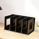 Maxbell Wooden Desktop Bookshelf Multifunctional File Organizer for Office Desk Dorm Black