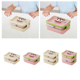 Maxbell Blocks Storage Box Puzzle Toys Organizer Storage Case for Gaming Adults Kids 3 Layers Light Red+others