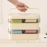 Maxbell Blocks Storage Box Puzzle Toys Organizer Storage Case for Gaming Adults Kids 5 Layers White