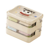 Maxbell Blocks Storage Box Puzzle Toys Organizer Storage Case for Gaming Adults Kids 5 Layers White