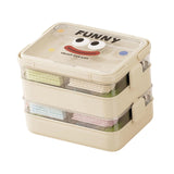 Maxbell Blocks Storage Box Puzzle Toys Organizer Storage Case for Gaming Adults Kids 5 Layers White