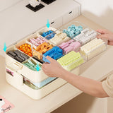 Maxbell Blocks Storage Box Puzzle Toys Organizer Storage Case for Gaming Adults Kids 5 Layers White