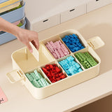 Maxbell Blocks Storage Box Puzzle Toys Organizer Storage Case for Gaming Adults Kids 5 Layers White