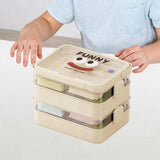 Maxbell Blocks Storage Box Puzzle Toys Organizer Storage Case for Gaming Adults Kids 5 Layers White