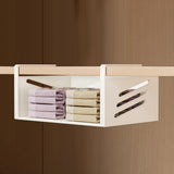 Maxbell Under Shelf Storage Basket Cabinet Hanging Shelf for Cupboard Cabinet Closet 26cmx23cmx13.5cm