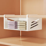 Maxbell Under Shelf Storage Basket Cabinet Hanging Shelf for Cupboard Cabinet Closet 26cmx23cmx13.5cm