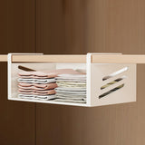 Maxbell Under Shelf Storage Basket Cabinet Hanging Shelf for Cupboard Cabinet Closet 32cmx23cmx13.5cm