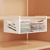 Maxbell Under Shelf Storage Basket Cabinet Hanging Shelf for Cupboard Cabinet Closet 32cmx23cmx13.5cm