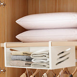 Maxbell Under Shelf Storage Basket Cabinet Hanging Shelf for Cupboard Cabinet Closet 38cmx23cmx13.5cm