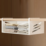 Maxbell Under Shelf Storage Basket Cabinet Hanging Shelf for Cupboard Cabinet Closet 38cmx23cmx13.5cm