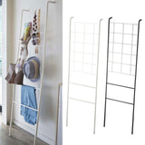 Maxbell Home Leaning Ladder Rack Storage Blanket Ladder for Laundry Bathroom Kitchen white