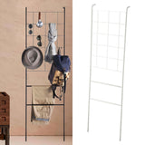 Maxbell Home Leaning Ladder Rack Storage Blanket Ladder for Laundry Bathroom Kitchen white