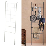 Maxbell Home Leaning Ladder Rack Storage Blanket Ladder for Laundry Bathroom Kitchen white