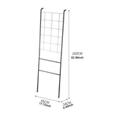 Maxbell Home Leaning Ladder Rack Storage Blanket Ladder for Laundry Bathroom Kitchen black