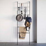 Maxbell Home Leaning Ladder Rack Storage Blanket Ladder for Laundry Bathroom Kitchen black