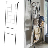 Maxbell Home Leaning Ladder Rack Storage Blanket Ladder for Laundry Bathroom Kitchen black