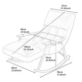 Maxbell Lounge Rocking Chair Adjustable Leisure Sofa for Relaxing Office Living Room