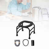 Maxbell Elderly Squat Toilet Seat Stool Potty Chair Stable Bottom Camp Travel Toilet without bucket