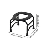 Maxbell Elderly Squat Toilet Seat Stool Potty Chair Stable Bottom Camp Travel Toilet without bucket