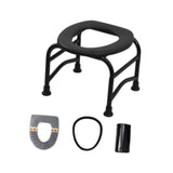 Maxbell Elderly Squat Toilet Seat Stool Potty Chair Stable Bottom Camp Travel Toilet without bucket