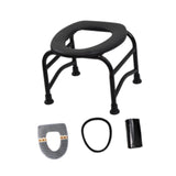 Maxbell Elderly Squat Toilet Seat Stool Potty Chair Stable Bottom Camp Travel Toilet without bucket