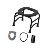 Maxbell Elderly Squat Toilet Seat Stool Potty Chair Stable Bottom Camp Travel Toilet without bucket