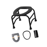 Maxbell Elderly Squat Toilet Seat Stool Potty Chair Stable Bottom Camp Travel Toilet without bucket