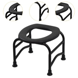 Maxbell Elderly Squat Toilet Seat Stool Potty Chair Stable Bottom Camp Travel Toilet without bucket