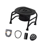 Maxbell Elderly Squat Toilet Seat Stool Potty Chair Stable Bottom Camp Travel Toilet with bucket