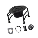 Maxbell Elderly Squat Toilet Seat Stool Potty Chair Stable Bottom Camp Travel Toilet with bucket