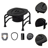 Maxbell Elderly Squat Toilet Seat Stool Potty Chair Stable Bottom Camp Travel Toilet with bucket