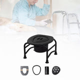 Maxbell Elderly Squat Toilet Seat Stool Potty Chair Stable Bottom Camp Travel Toilet with bucket