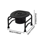 Maxbell Elderly Squat Toilet Seat Stool Potty Chair Stable Bottom Camp Travel Toilet with bucket