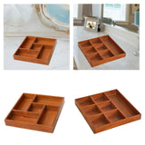 Maxbell Jewelry Organizer Tray Wood Stylish Earring Holder for Shop Bathroom Dresser